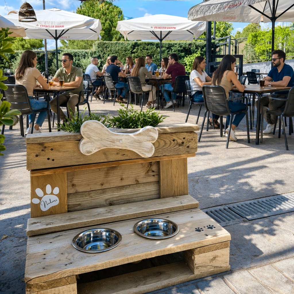 En Nebari Las Rozas perros bienvenidos en la terraza pet friendly