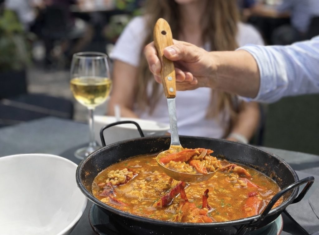 Arroz con bogavante plato Estrella en restaurante Nebari Las Rozas de Madrid